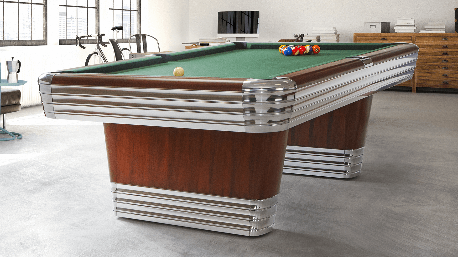 Brunswick  Centennial Pool Table in home