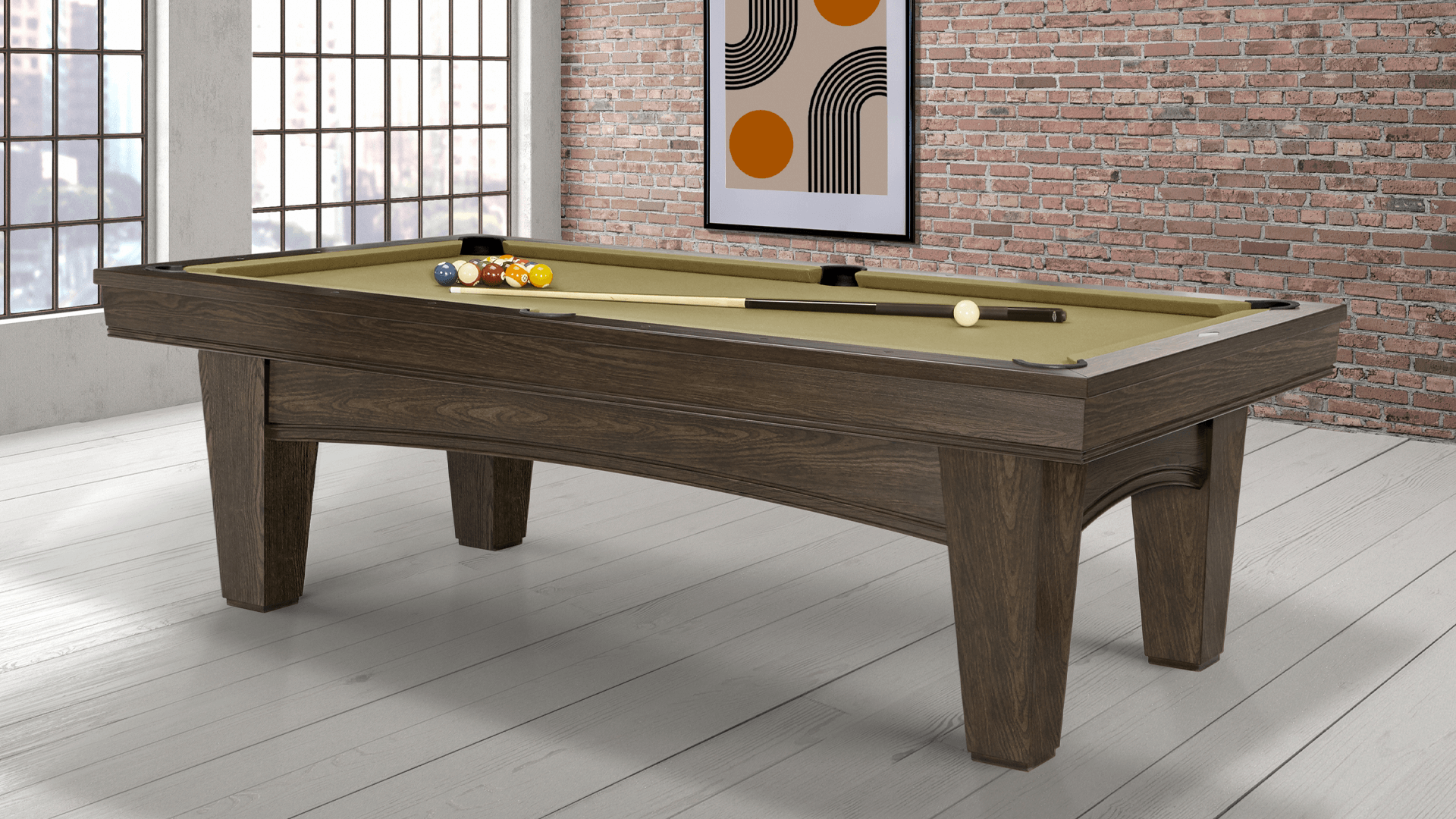 Brunswick  Winfield 8' Pool Table in home