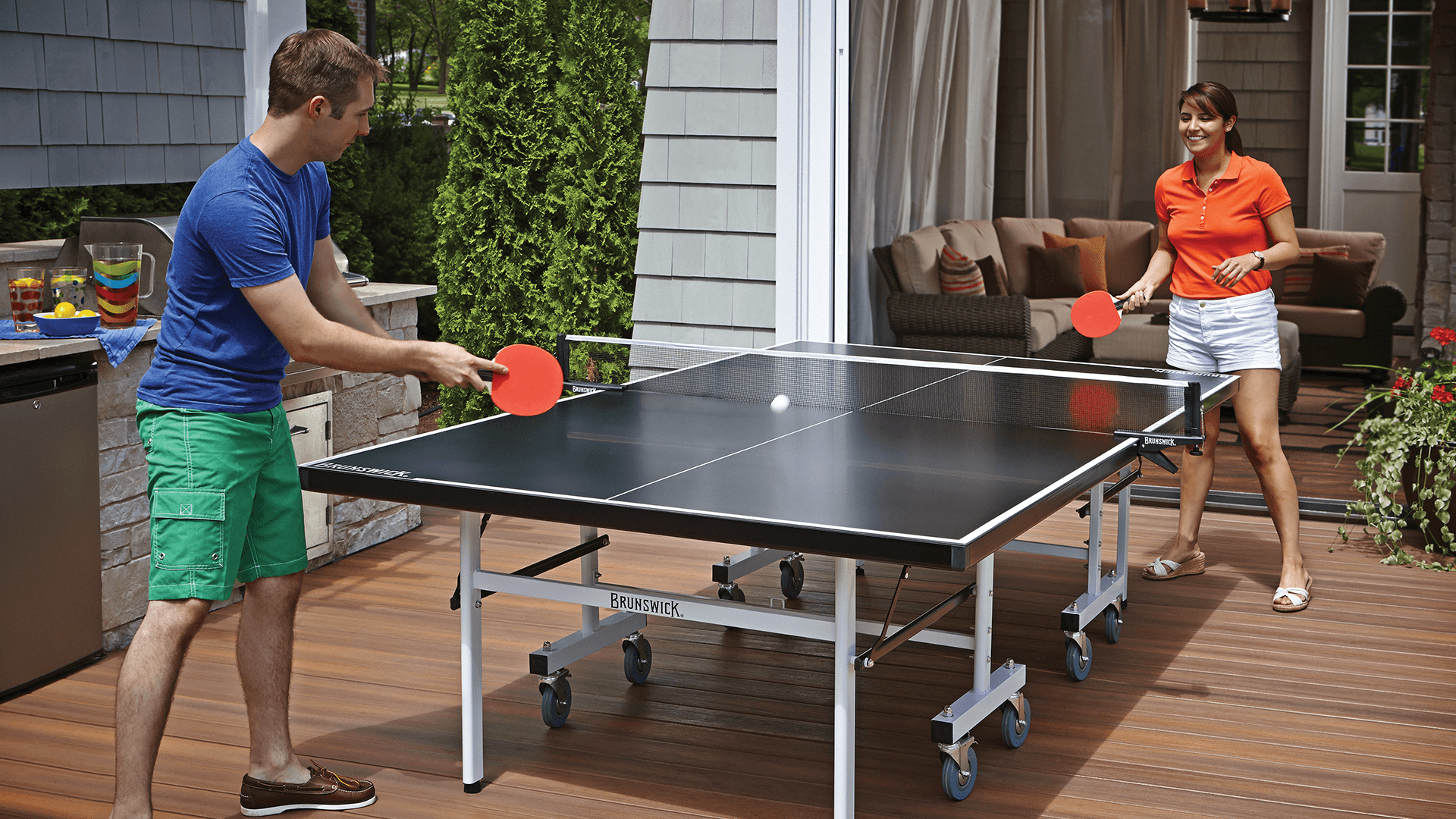 Smash 7.0 Indoor/Outdoor Table Tennis in home