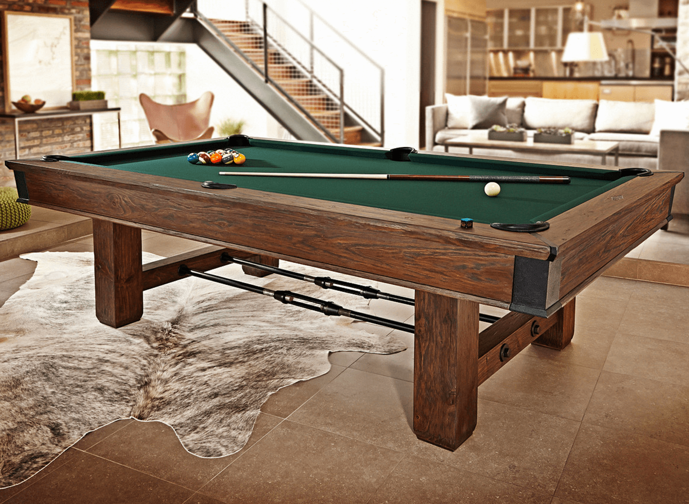 Brunswick Canton 8 ft Pool Table - Black Forest