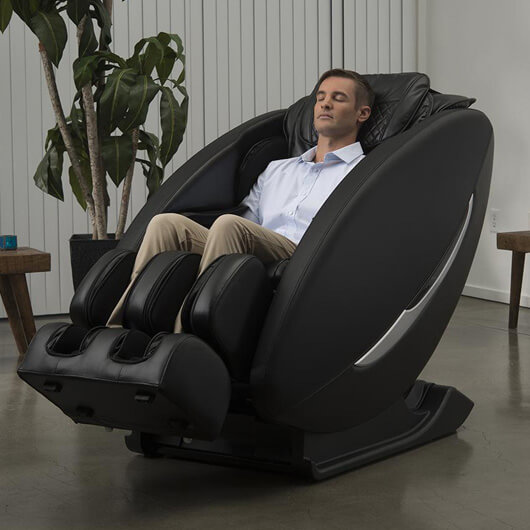 Man relaxing in Inner Balance Ji Massage Chair