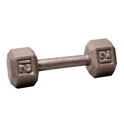 Body-Solid Cast Iron Hex Dumbbell - 12 Lb.
