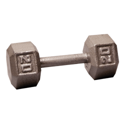 Body-Solid Cast Iron Hex Dumbbell - 20 Lb.