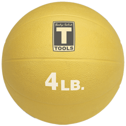 Body-Solid Medicine Ball - 4 lbs (Yellow)