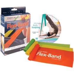 Stott Pilates Flex-Band Non-Latex Three-Pack with DVD