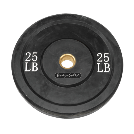 Body-Solid 25 lb. Bumper Plate (Black)