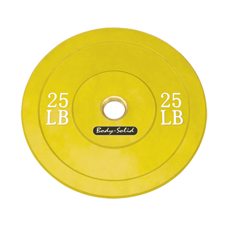 Body-Solid 25 lb. Bumper Plate (Yellow)