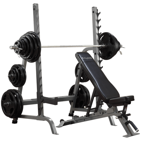 Body-Solid Pro Clubline Bench Rack Combo