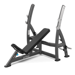 TRUE XFW-7200 Incline Press Bench with Plate Holders