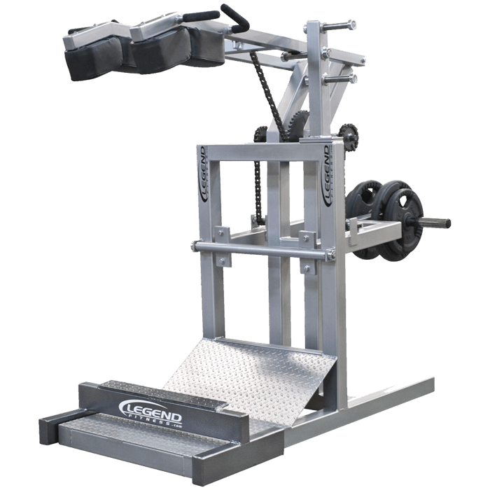 Legend Squat Machine with Calf Blaster