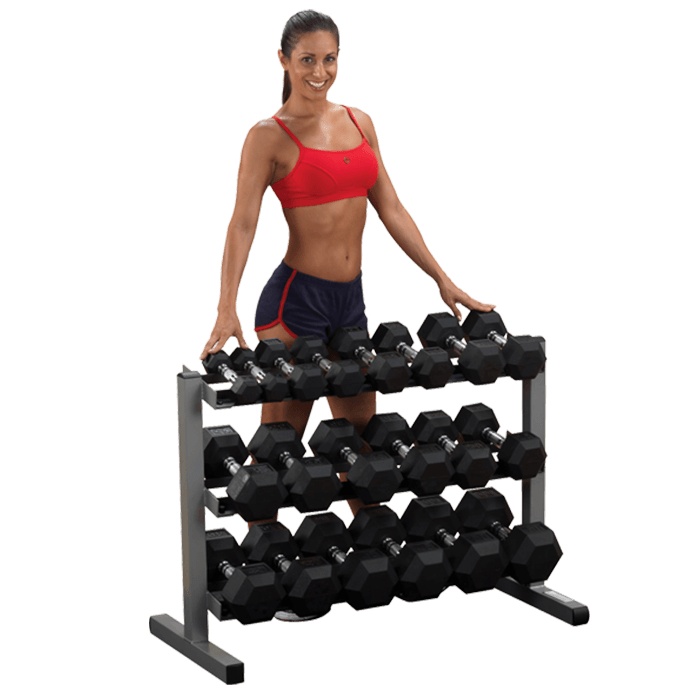 Body-Solid 40 Inch 3-Tier Dumbbell Rack