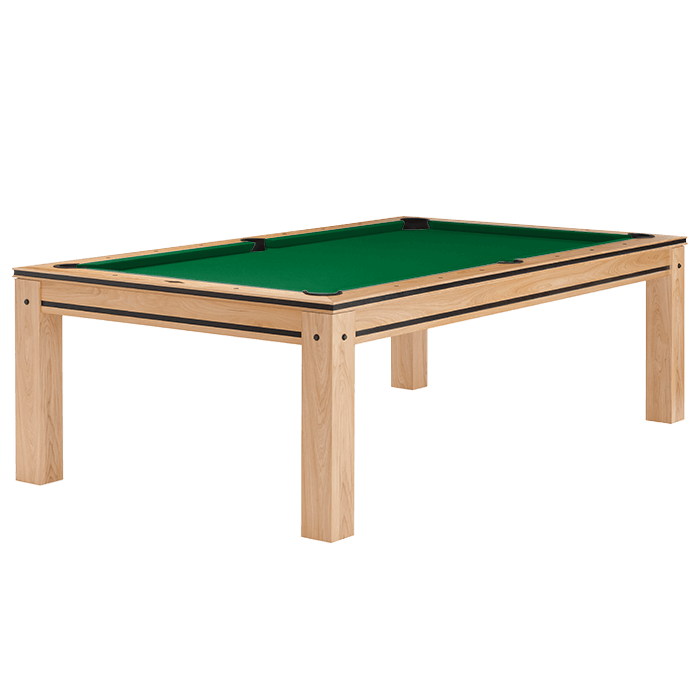 Brunswick Hickory 8 ft Pool Table on white background