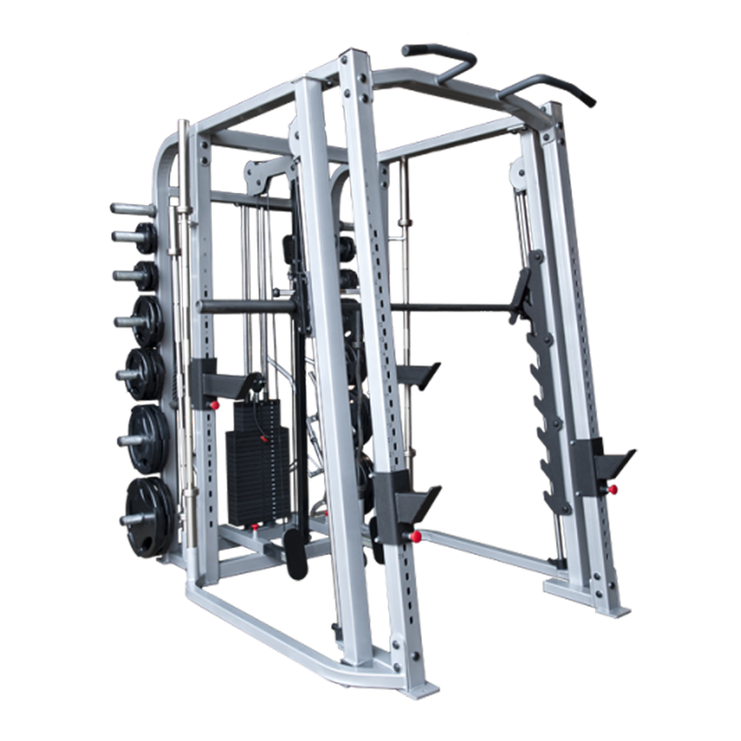 Outlaw Rack System - Smith Machine, Double Half Rack, 300lb  Lat-Pulldown, Seated Row