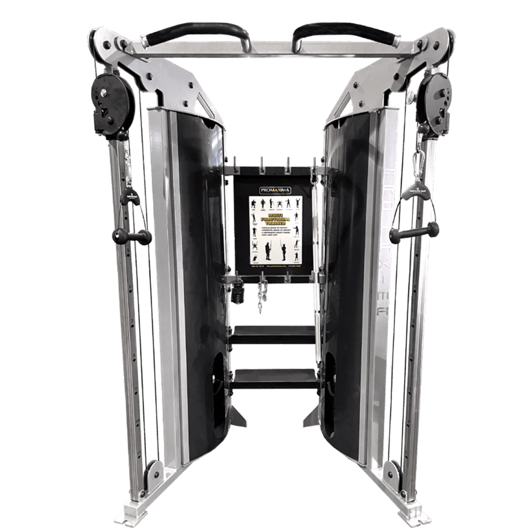 Dual Adjustable Pulley System: with Accessory Storage, 2 x 225lb weight stacks