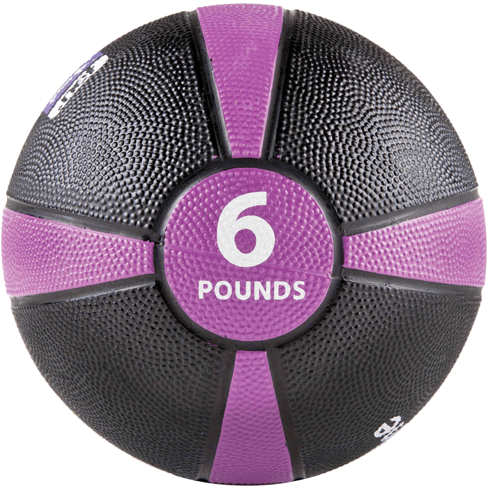 GoFit 6 lbs Rubber Medicine Ball