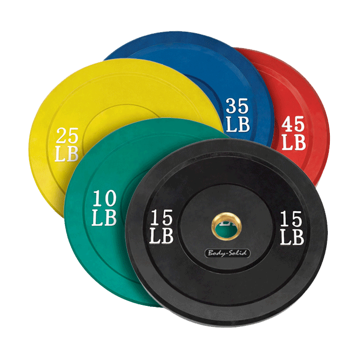 Body-Solid Olympic Rubber Bumper Plates