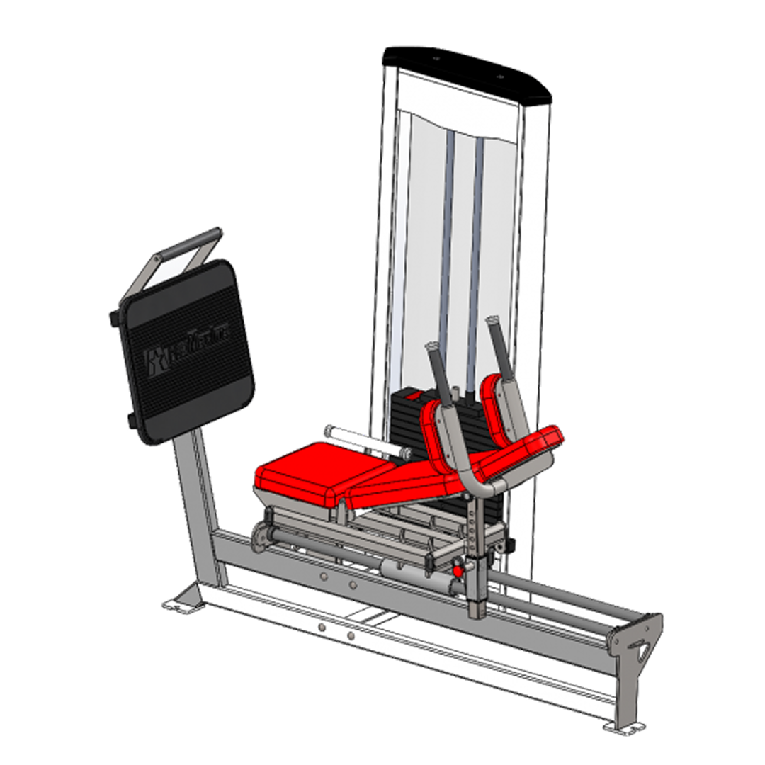 Raptor Horizontal Leg Press - 400lb Weight Stack