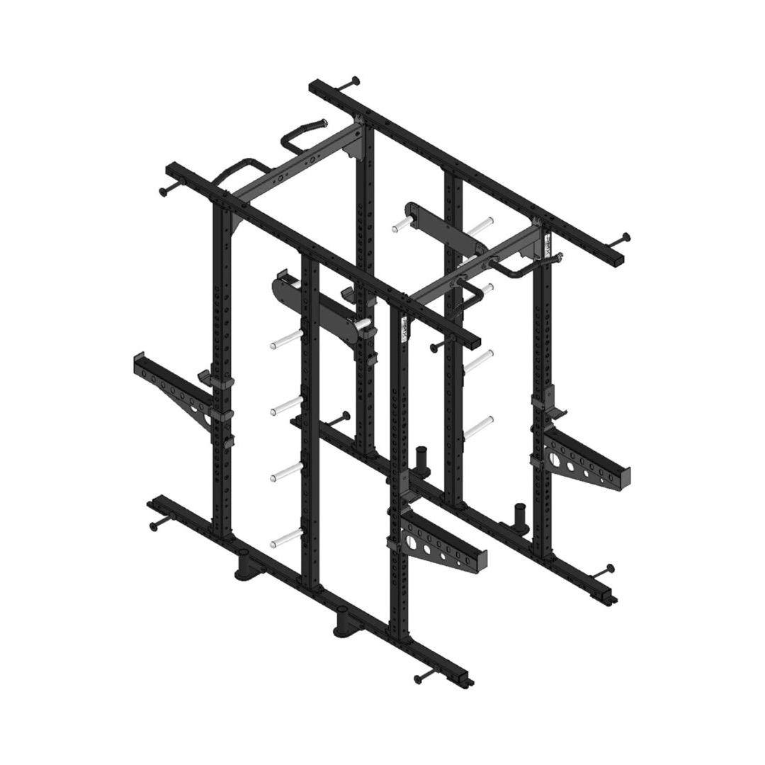 PMX Series Double Half Rack, 3x3 11g Uprights