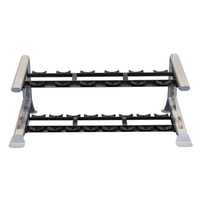 Body-Solid Pro Clubline Saddle Dumbbell Rack - Two Tier