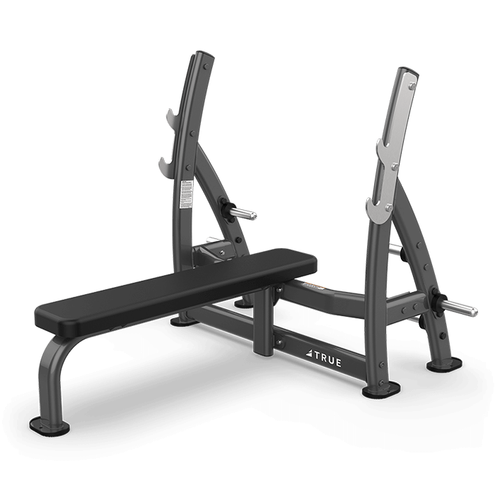 TRUE XFW-7100 Supine Press Bench with Plate Holders